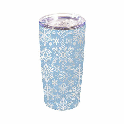 Season To Sparkle Tumbler Stainless-Steel, Snowflakes, 20oz, Gift Box | Plow & Hearth