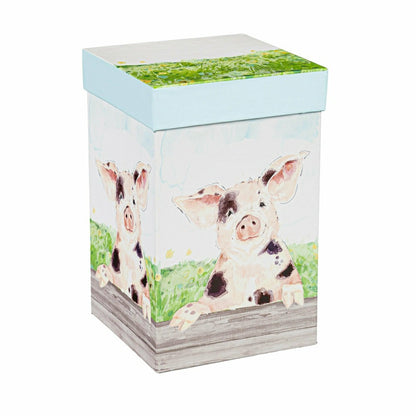 Hillside Pasture Travel Cup Ceramic Perfect Cup, Farm Spotted Pig, 17o | Plow & Hearth