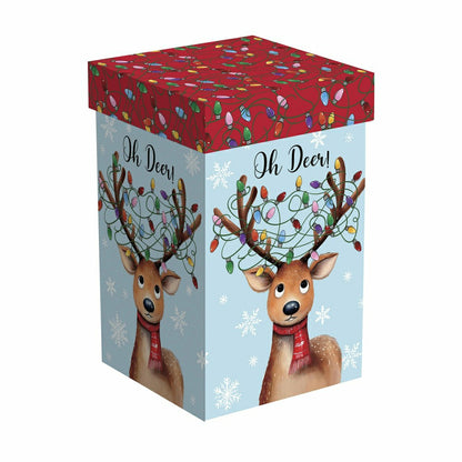 Twas The Night Travel Cup Ceramic Perfect Cup, Reindeer, 17oz, Gift Bo | Plow & Hearth