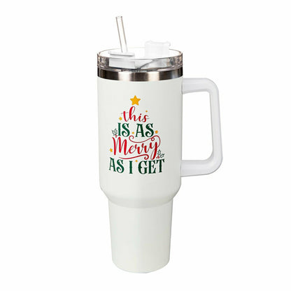 Christmas Vacation Canyon Cup w/ Straw, This Is As Merry As I Get, 40o | Plow & Hearth