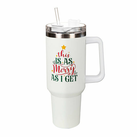 Christmas Vacation Canyon Cup w/ Straw, This Is As Merry As I Get, 40o | Plow & Hearth