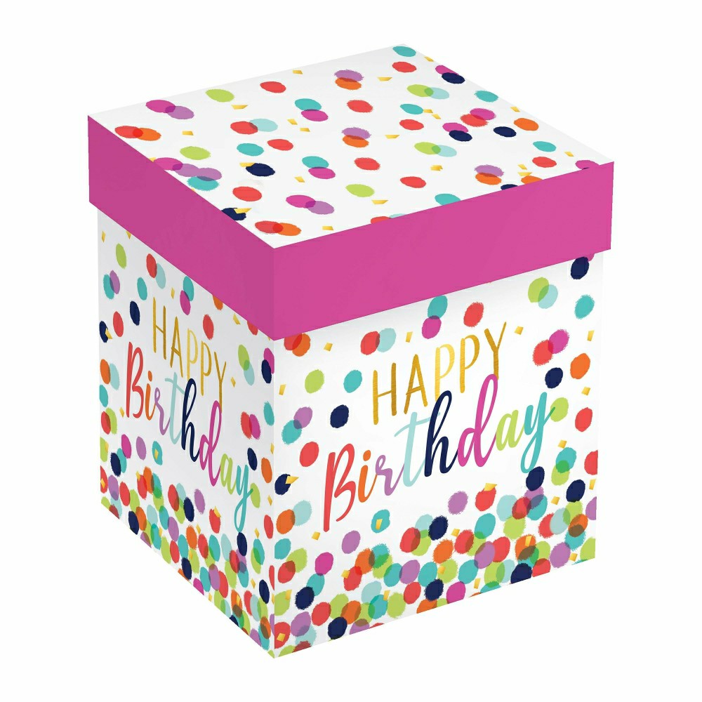 17 OZ Stemless Glass w/Box, Happy Birthday | Plow & Hearth