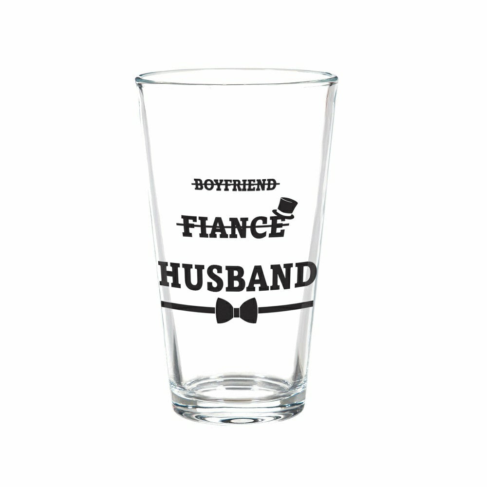 Wedding Stemless Glass and Beer Pint Giftset, 17oz and 16oz, Gift Box | Plow & Hearth