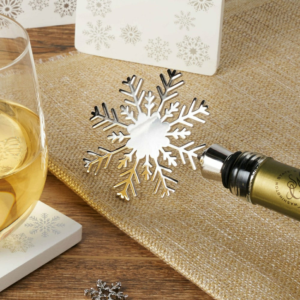 Holiday Snowflake Bottle Stopper | Plow & Hearth
