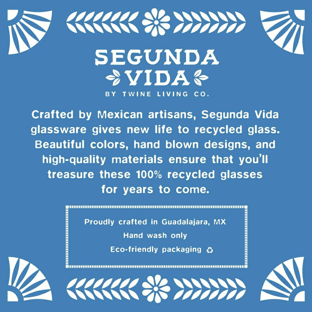 Segunda Vida Artistico Stemless Wine Glasses | Plow & Hearth