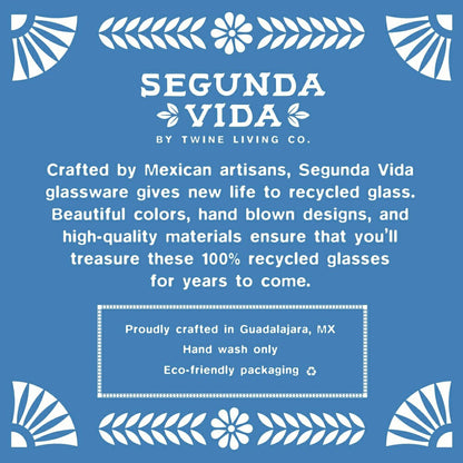 Segunda Vida Artistico Stemless Wine Glasses | Plow & Hearth