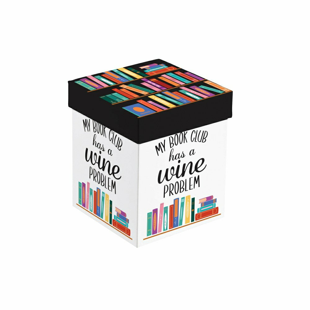 Just for Laughs Wine Glass Stemless, "My Book Club Has A Wine Problem" | Plow & Hearth