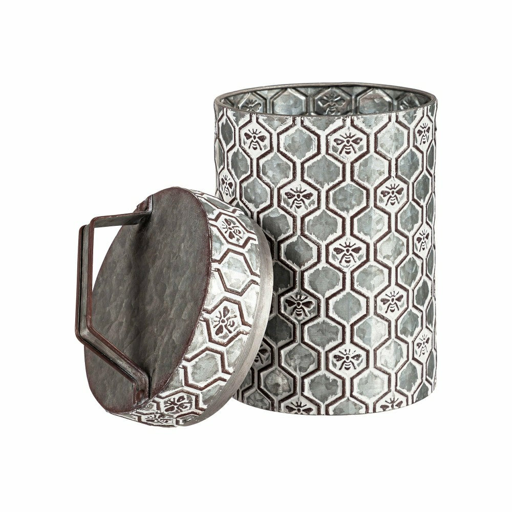 Embossed Honeycomb Storage Containers, Set of 2 | Plow & Hearth