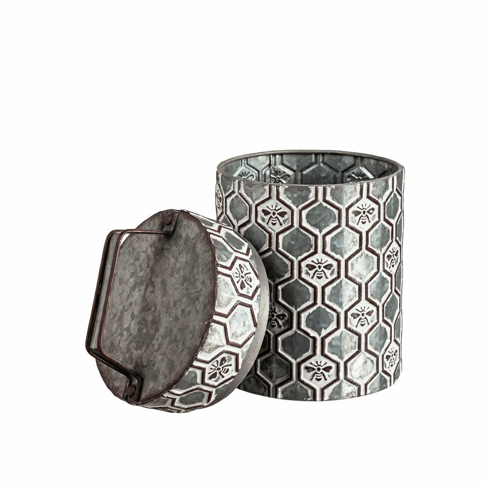 Embossed Honeycomb Storage Containers, Set of 2 | Plow & Hearth