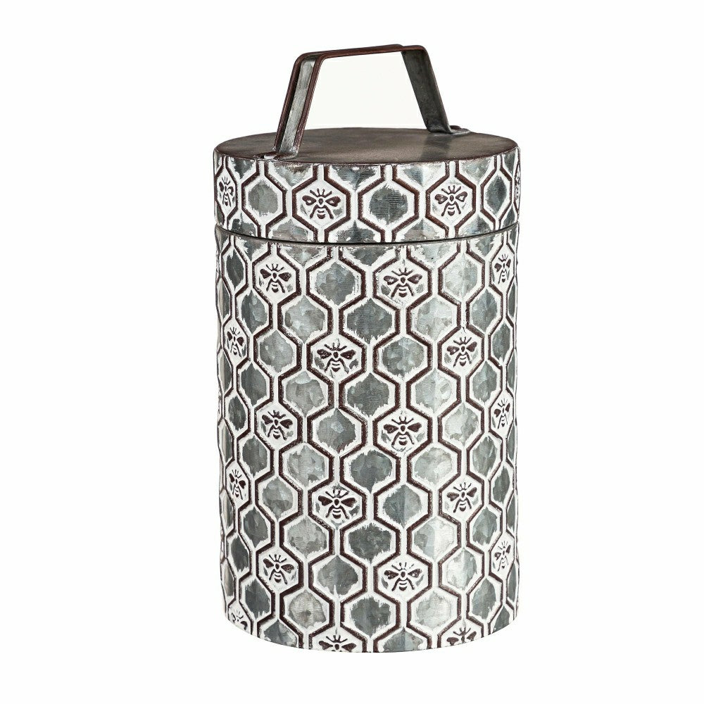 Embossed Honeycomb Storage Containers, Set of 2 | Plow & Hearth