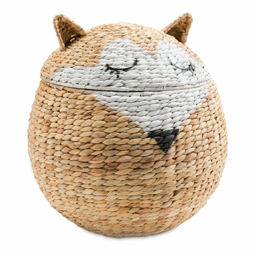 Woven Hyacinth Fox Storage Basket | Plow & Hearth