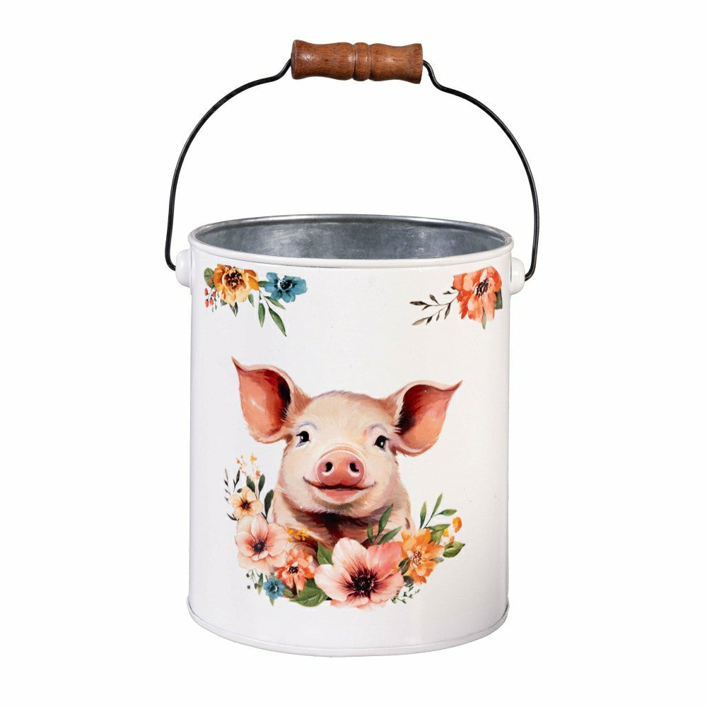 Petal & Plow Planter, Metal Bucket Planter, Nested Set of 3 | Plow & Hearth