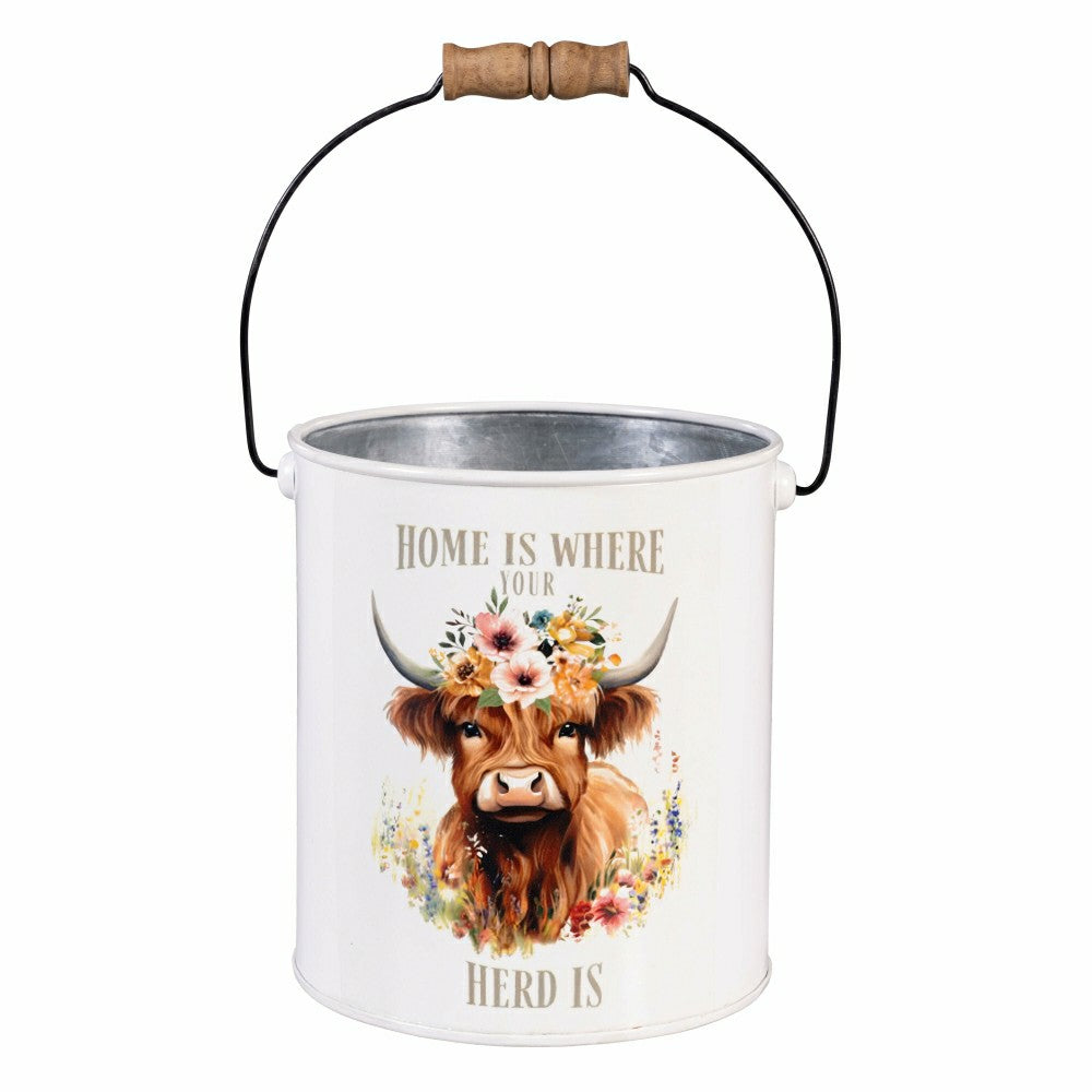 Petal & Plow Planter, Metal Bucket Planter, Nested Set of 3 | Plow & Hearth