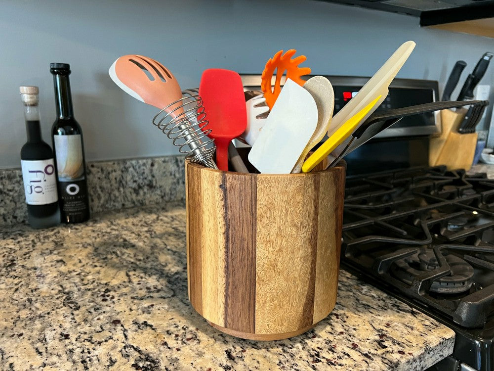 Rotating Lazy Susan Utensil Holder | Plow & Hearth