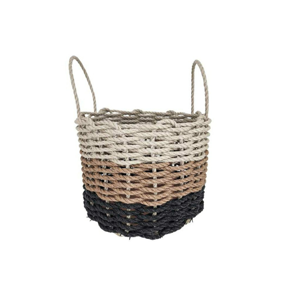 Authentic Maine Lobster Rope Storage Black, Brown, Tan Ombre | Plow & Hearth