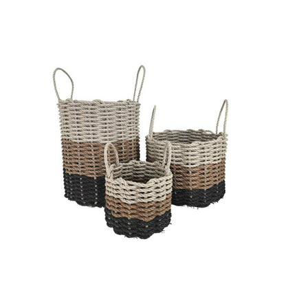 Authentic Maine Lobster Rope Storage Black, Brown, Tan Ombre | Plow & Hearth