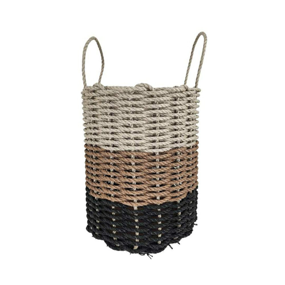 Authentic Maine Lobster Rope Storage Black, Brown, Tan Ombre | Plow & Hearth