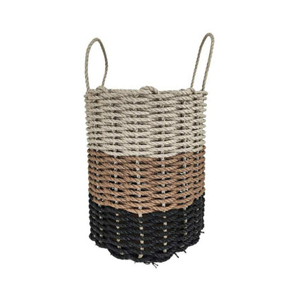 Authentic Maine Lobster Rope Storage Black, Brown, Tan Ombre | Plow & Hearth
