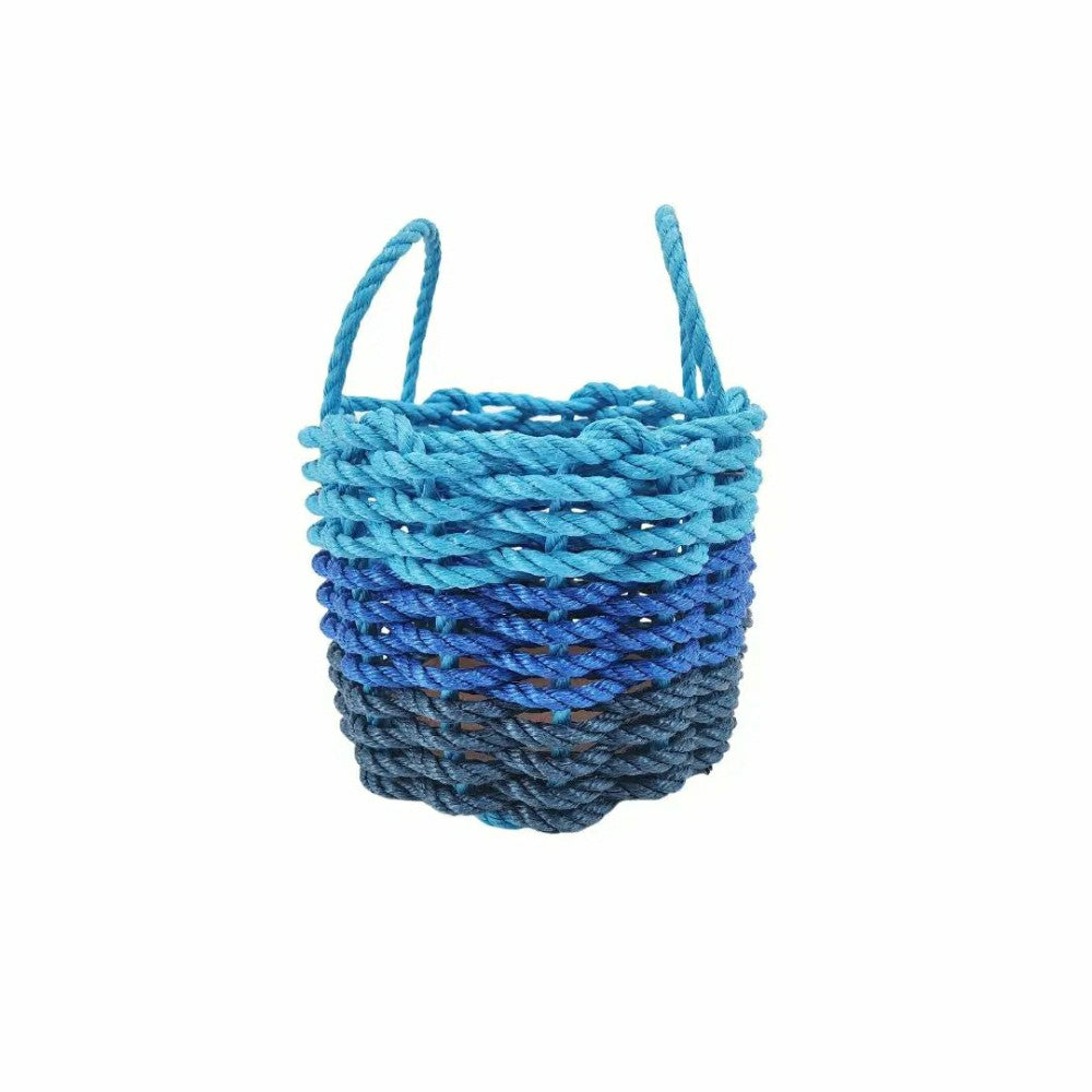Authentic Maine Lobster Rope Storage Navy Blue, Blue and Light Blue | Plow & Hearth