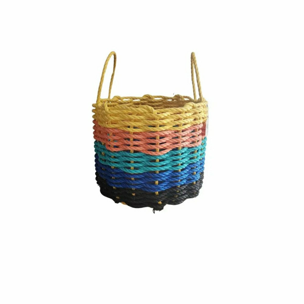 Authentic Maine Lobster Rope Storage Basket, Sunset inspired | Plow & Hearth