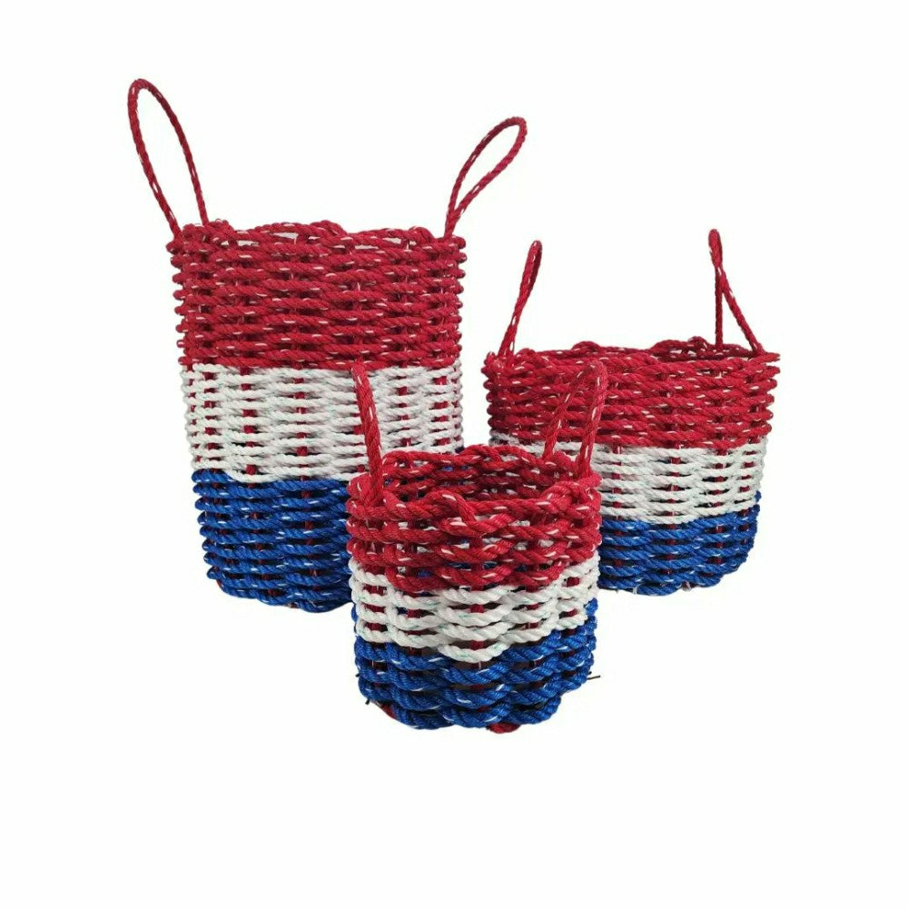 Red White and Blue Lobster Rope Basket | Plow & Hearth