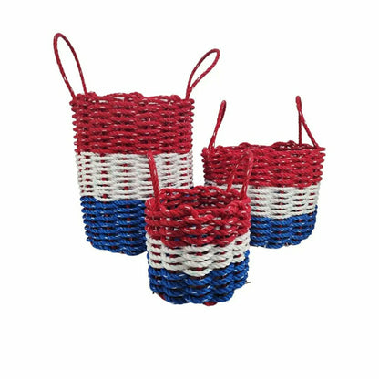 Red White and Blue Lobster Rope Basket | Plow & Hearth