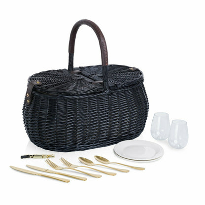 Evening Picnic Basket with Service for Two | Plow & Hearth