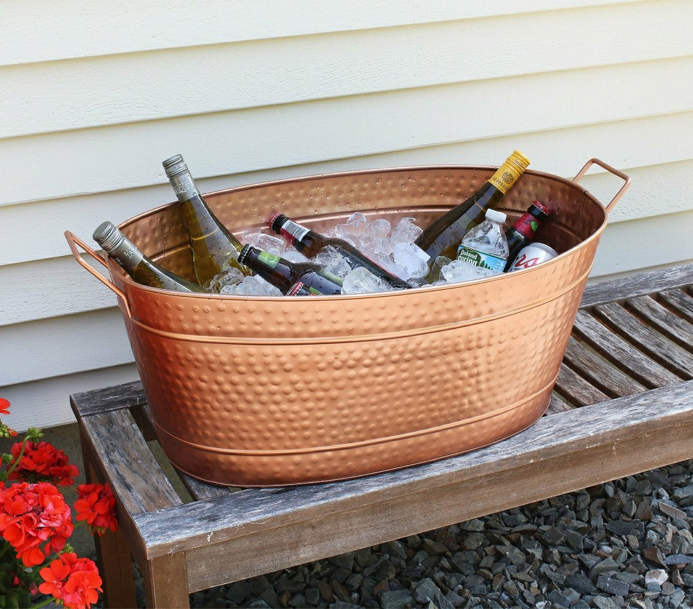 Oval Copper Plated Tub | Plow & Hearth