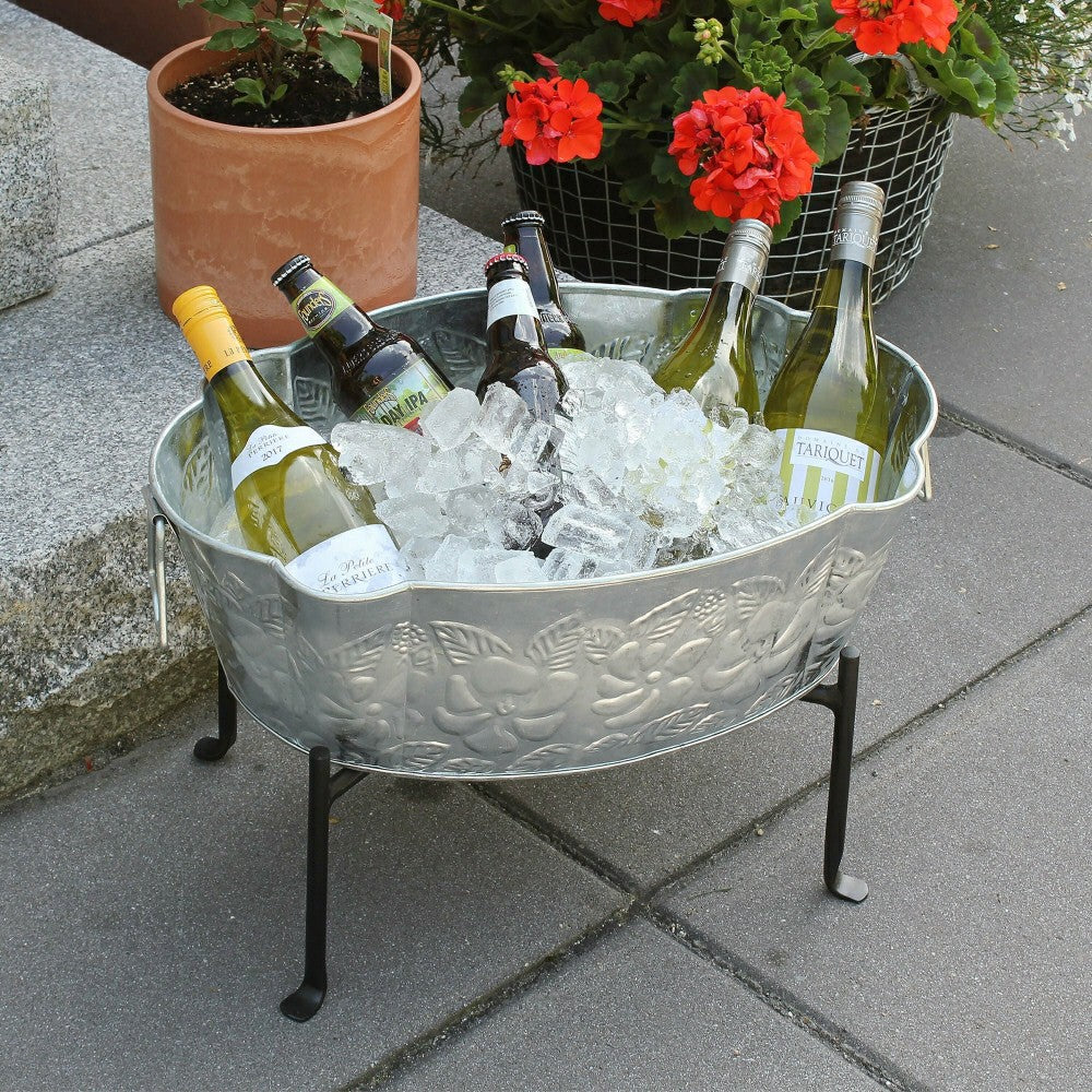 Galvanized Embossed Tub | Plow & Hearth
