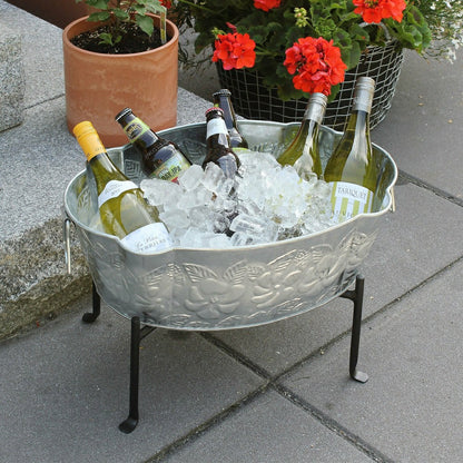 Galvanized Embossed Tub | Plow & Hearth