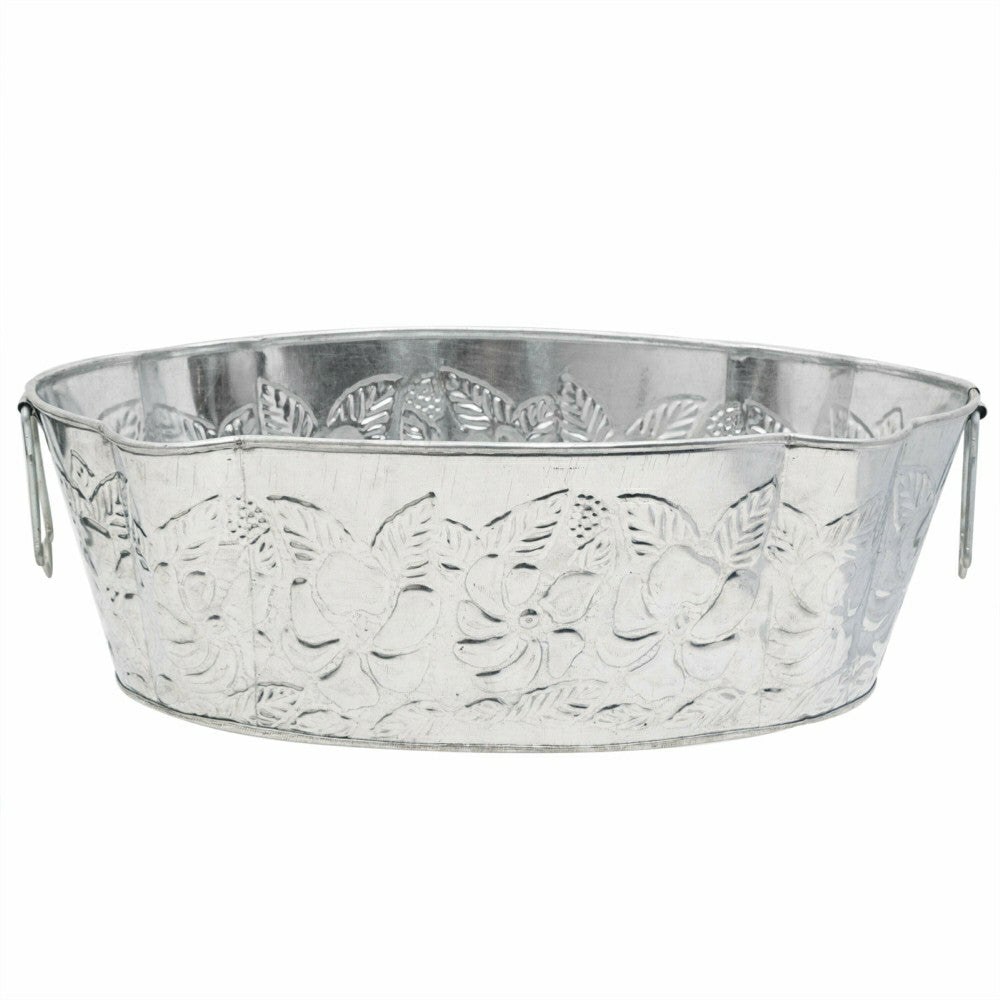 Galvanized Embossed Tub | Plow & Hearth