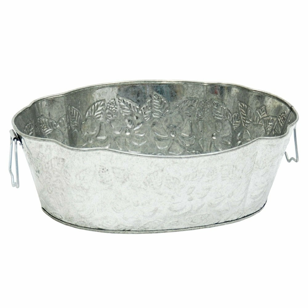 Galvanized Embossed Tub | Plow & Hearth