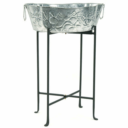 Galvanized Embossed Tub | Plow & Hearth