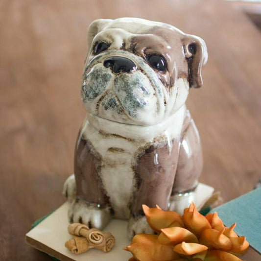 Bull Dog Ceramic Canister | Plow & Hearth