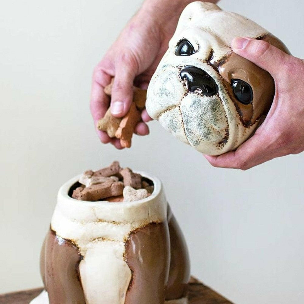 Bull Dog Ceramic Canister | Plow & Hearth
