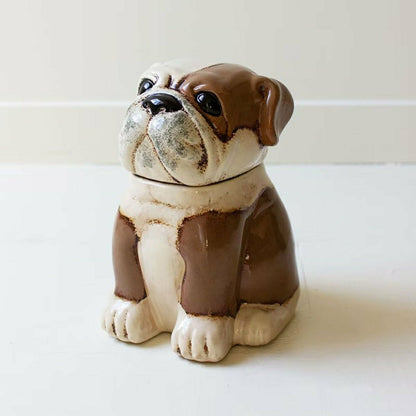 Bull Dog Ceramic Canister | Plow & Hearth