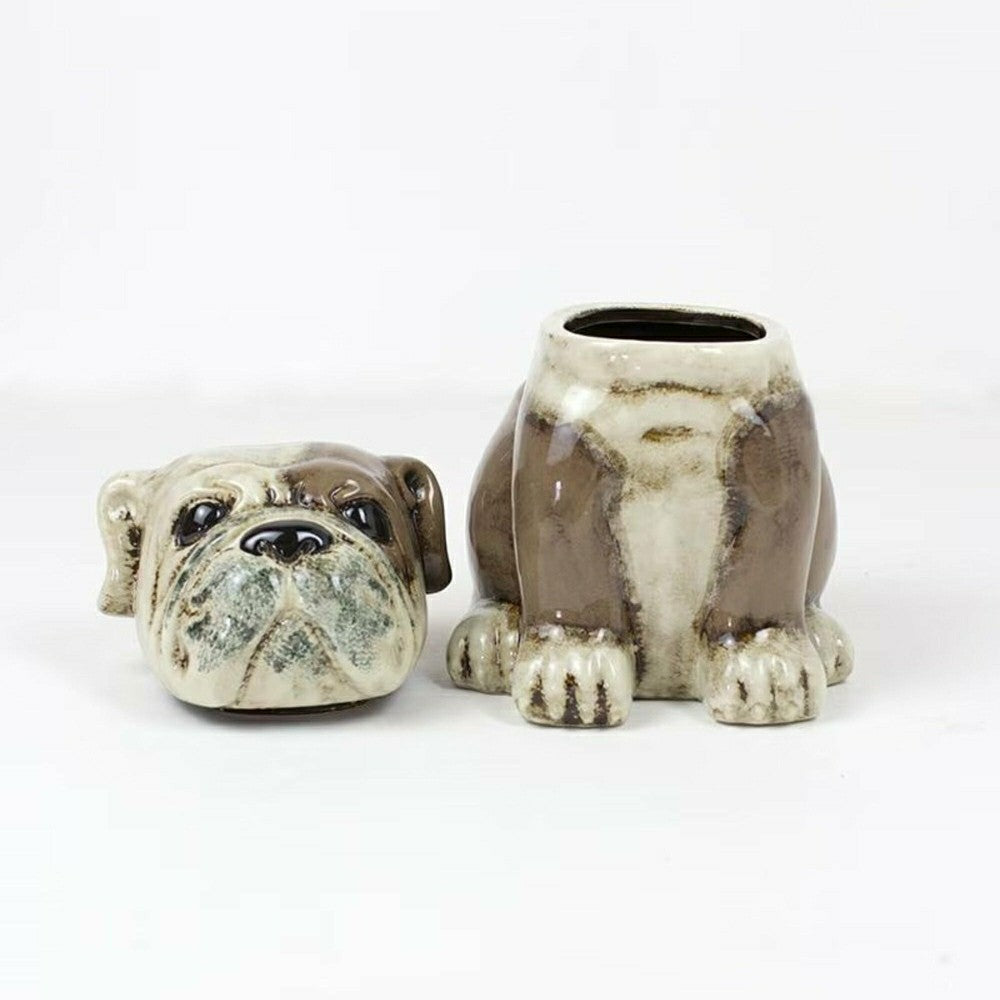 Bull Dog Ceramic Canister | Plow & Hearth