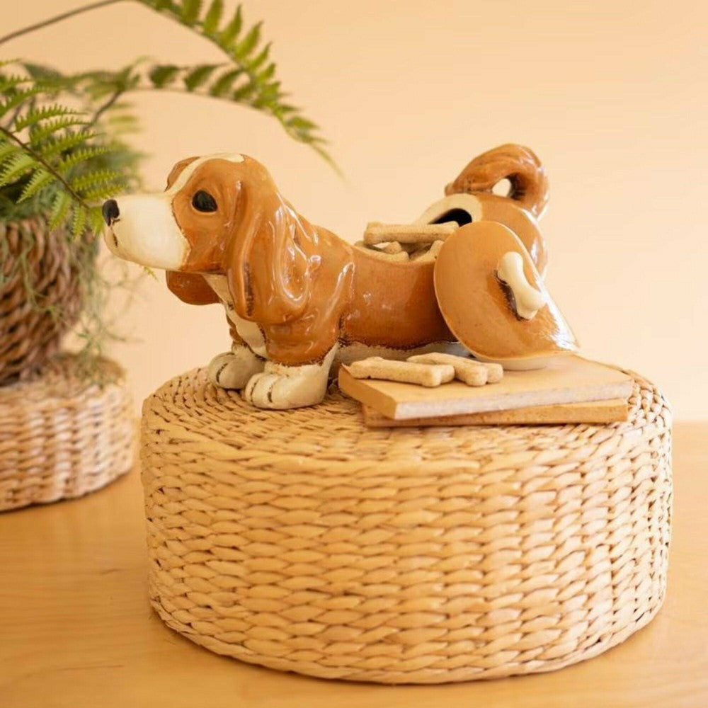 Basset Hound Ceramic Canister | Plow & Hearth