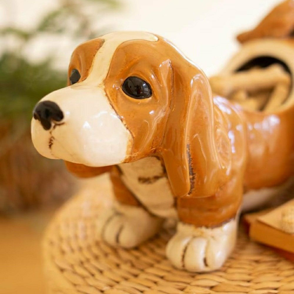 Basset Hound Ceramic Canister | Plow & Hearth