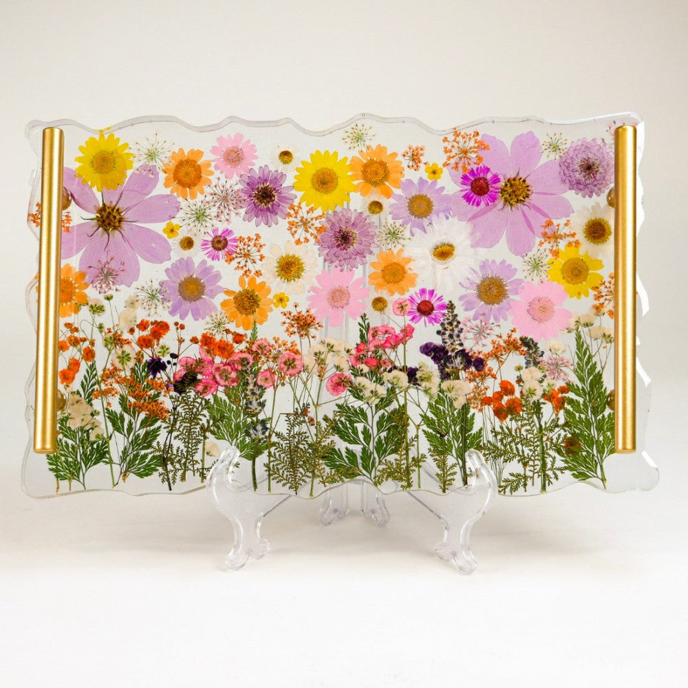 Floral Resin Serving Tray Kit | Plow & Hearth