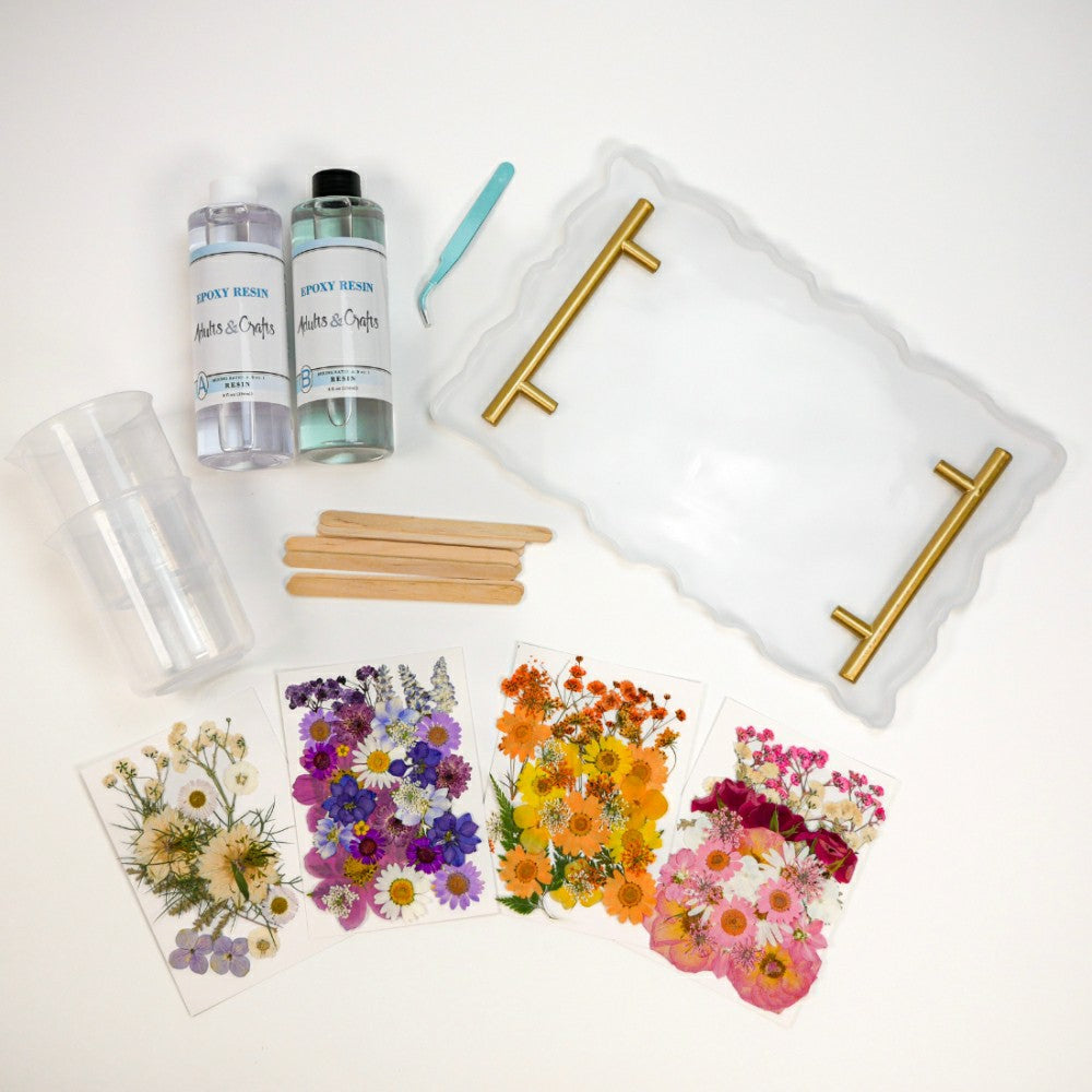 Floral Resin Serving Tray Kit | Plow & Hearth