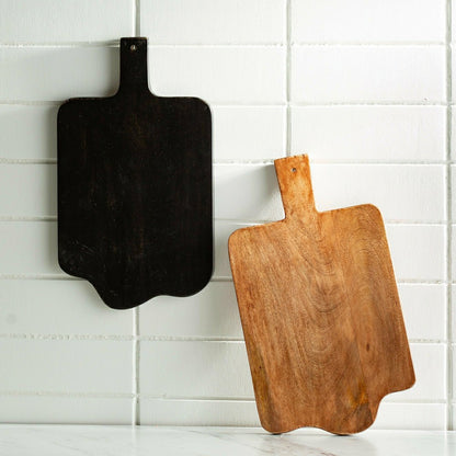 Rustic Mango Wood Serving Board, Natural | Plow & Hearth