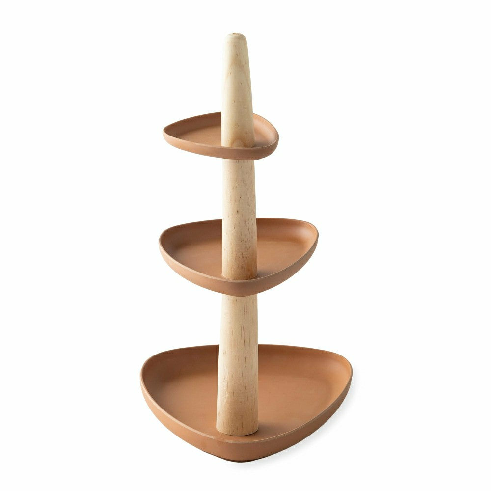 3-Tiered Bamboo Server | Plow & Hearth