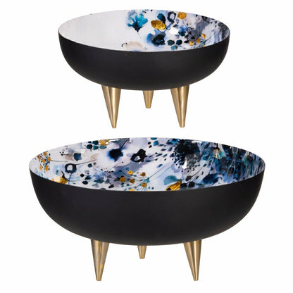 VivaStyle Gilded Meadow Bowl, Metal, Set of 2 PCS | Plow & Hearth