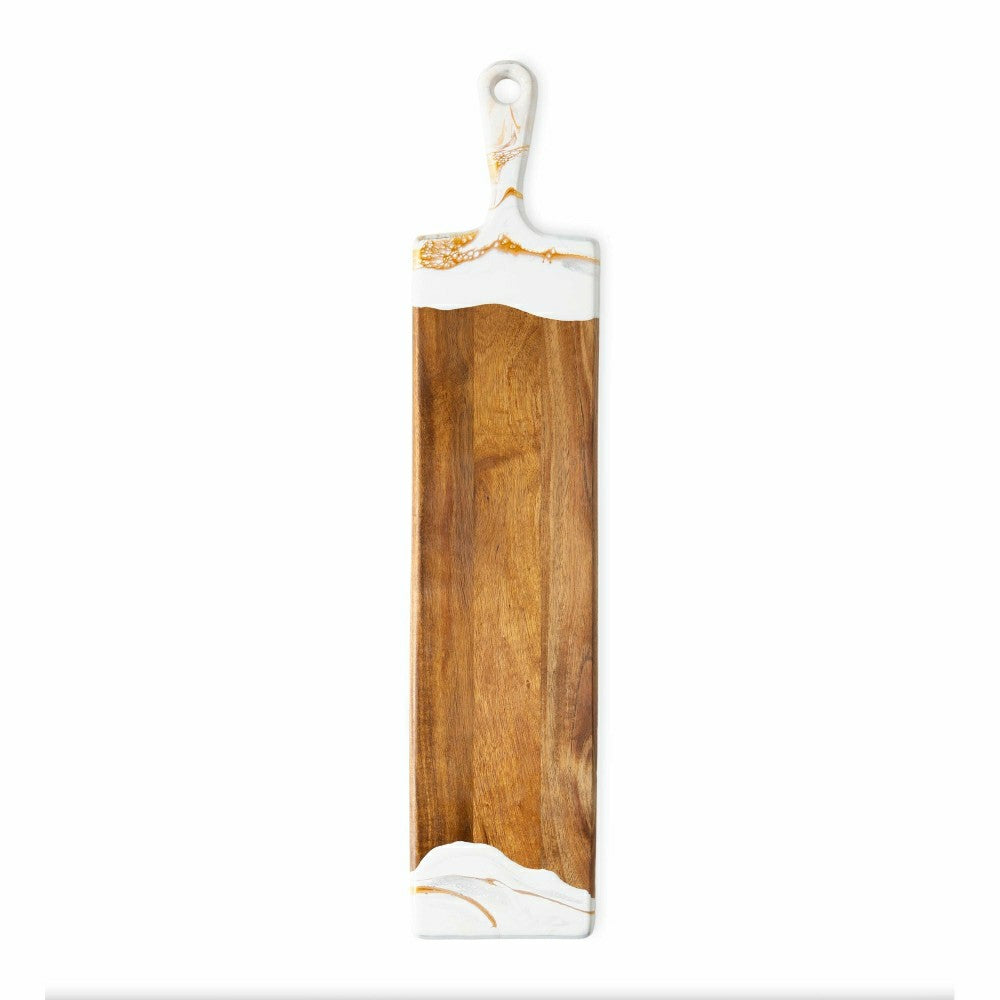 Eco-Resin Accented Baguette Board Charcuterie Tray | Plow & Hearth