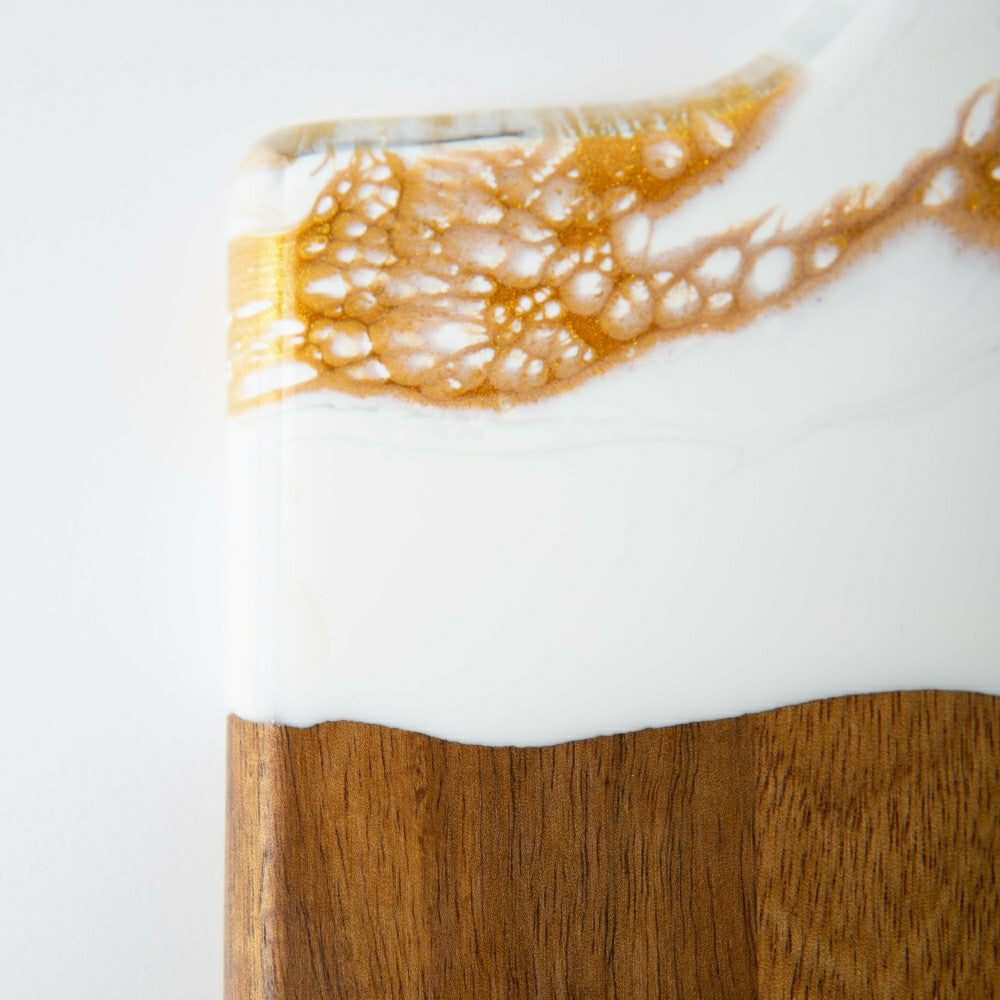 Eco-Resin Accented Baguette Board Charcuterie Tray | Plow & Hearth