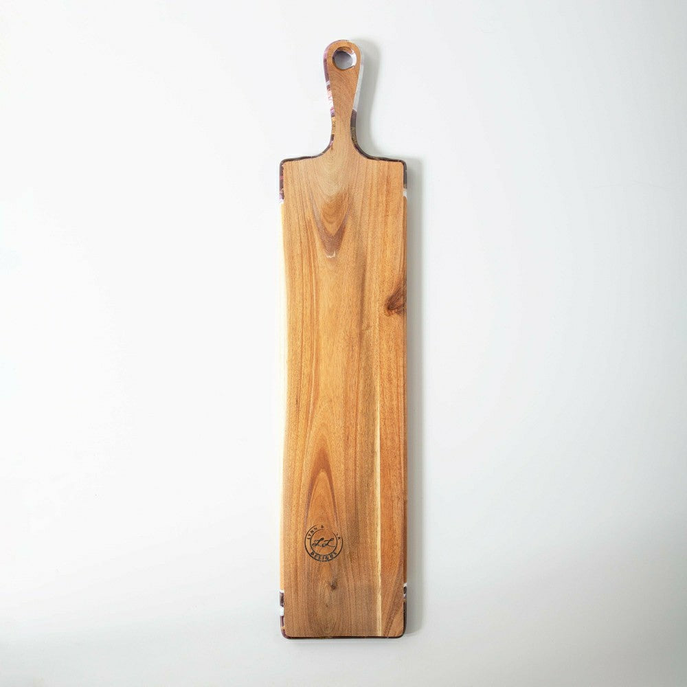 Eco-Resin Accented Baguette Board Charcuterie Tray | Plow & Hearth