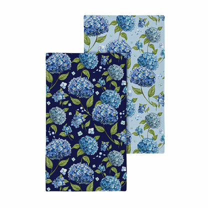 VivaStyle Kitchen Gift Set Quick Waffle Weave Double-Sided, Hydrangea Haven, Set of 3 | Plow & Hearth