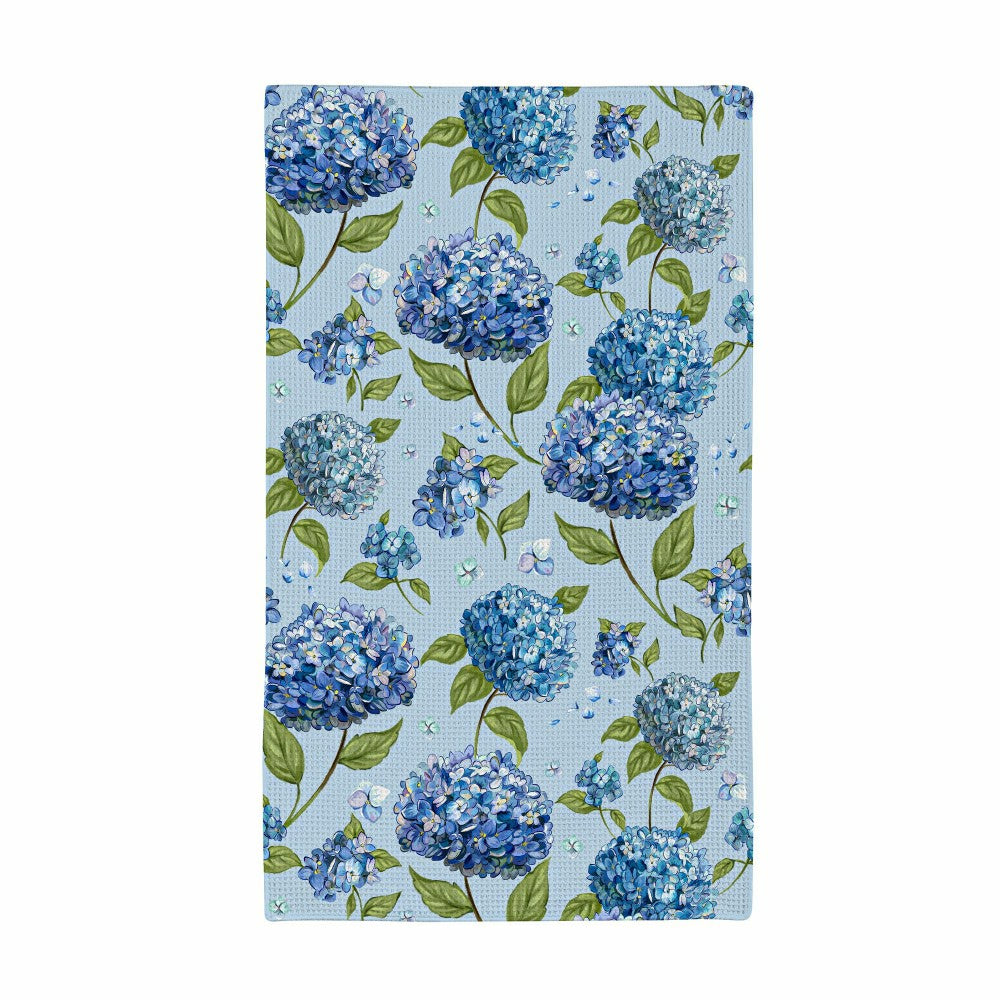 VivaStyle Kitchen Gift Set Quick Waffle Weave Double-Sided, Hydrangea Haven, Set of 3 | Plow & Hearth
