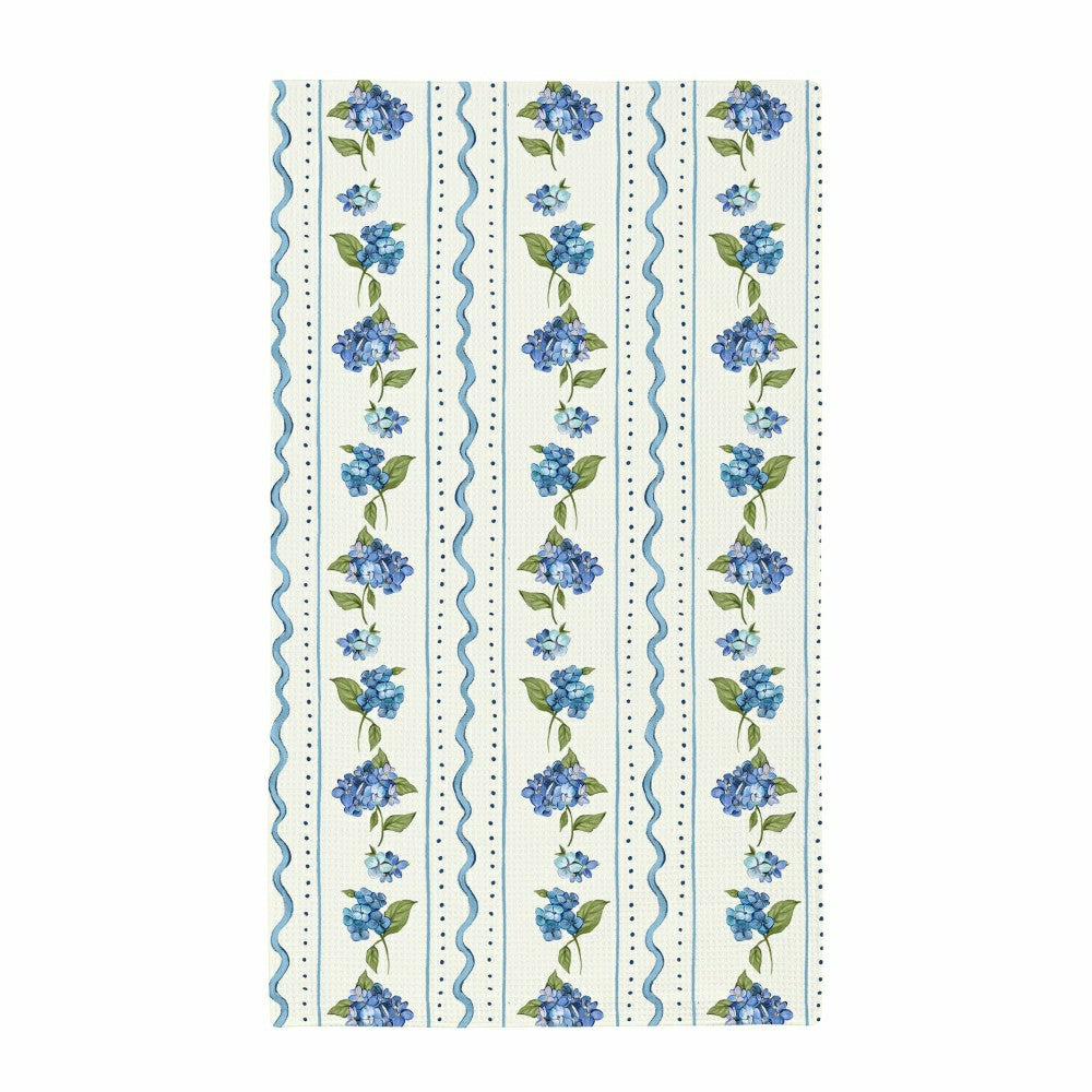 VivaStyle Kitchen Towel Quick Dry Waffle Weave Double-Sided, Hydrangea | Plow & Hearth